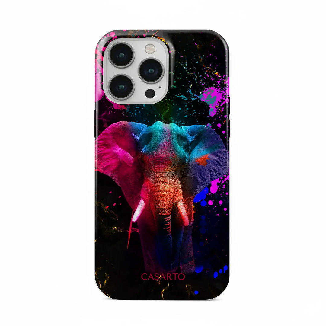 Éléphant coloré