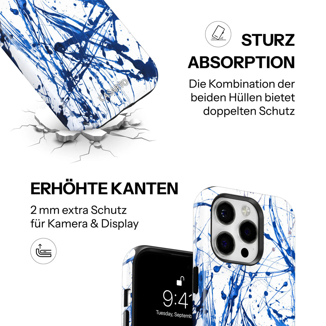 Peinture bleue