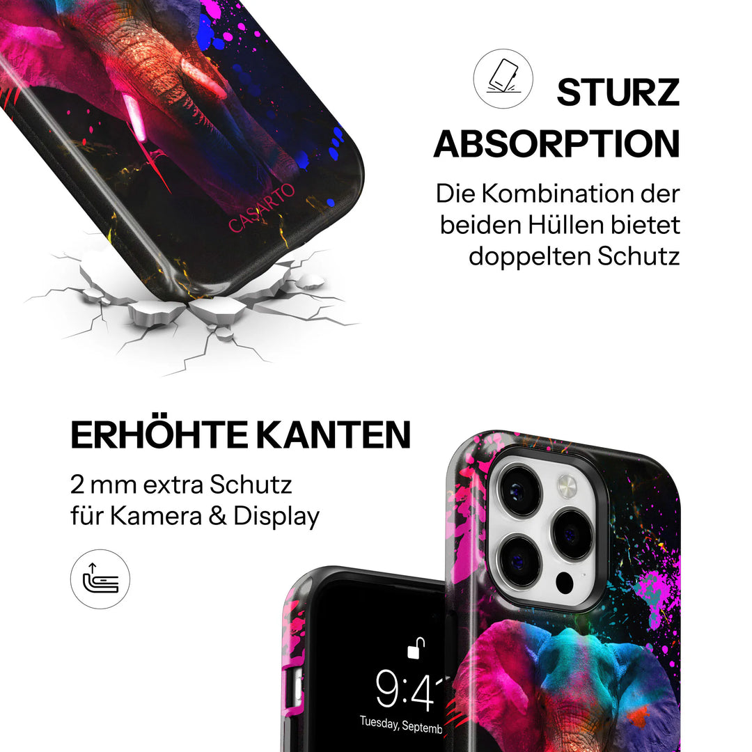 Éléphant coloré